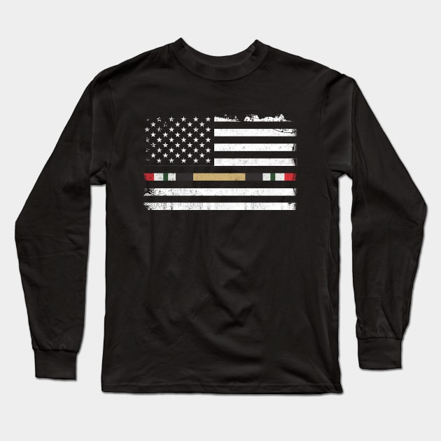 DD-214 Alumni T-Shirt for Proud, Brave Retired Iraq War Veteran Long Sleeve T-Shirt by Otis Patrick